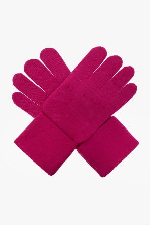 Lanvin PINK Gloves with logo