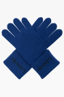 Lanvin BLUE Gloves with logo
