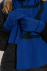 Lanvin BLUE Gloves with logo