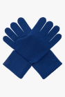 Lanvin BLUE Gloves with logo
