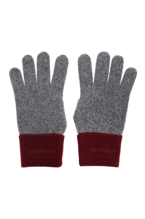 Givenchy Guantes de cachemir con logo bordado