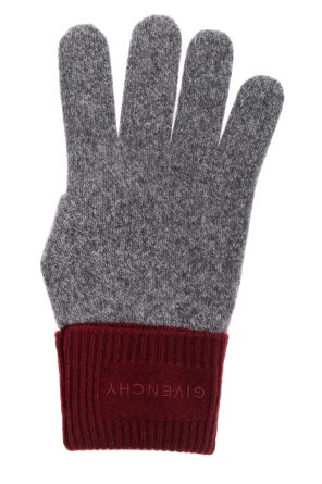 Givenchy Guantes de cachemir con logo bordado