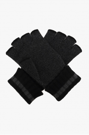 gucci Printed Cashmere fingerless gloves
