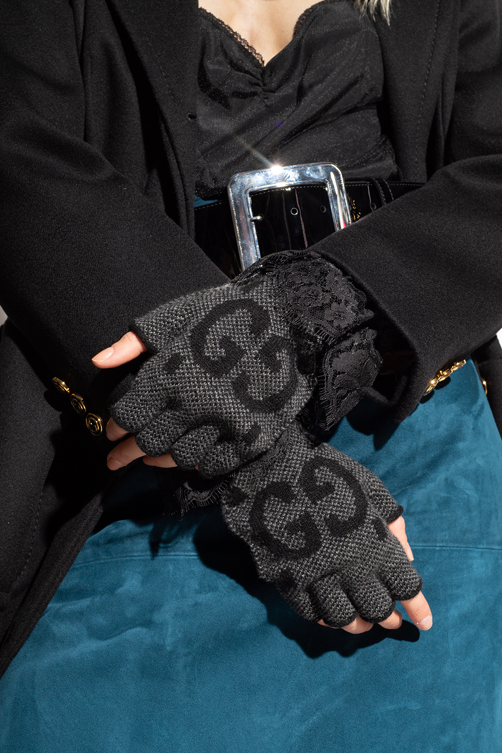 Gucci Cashmere fingerless gloves