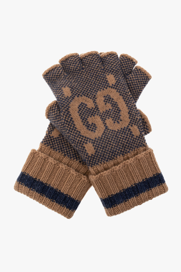 Gucci Kaszmirowe rękawiczki bez palców