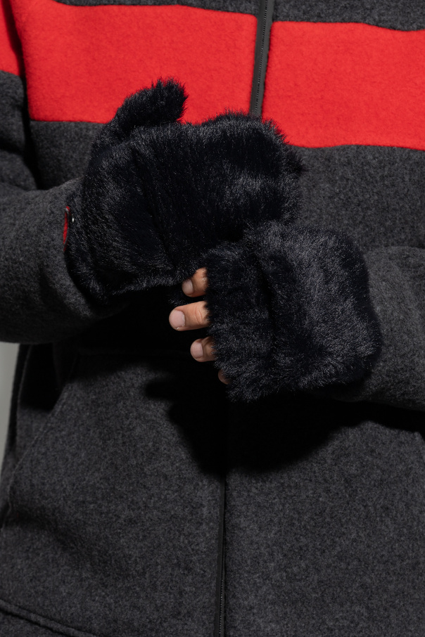 Giorgio Armani Faux-fur gloves