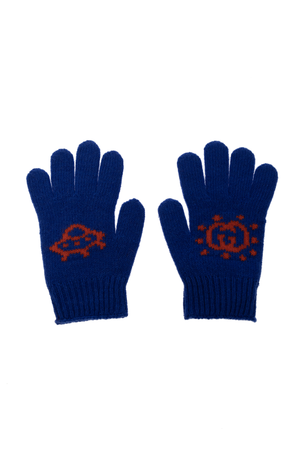 Gucci chinese Kids Wool gloves