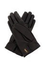 Saint Laurent BLACK Leather gloves