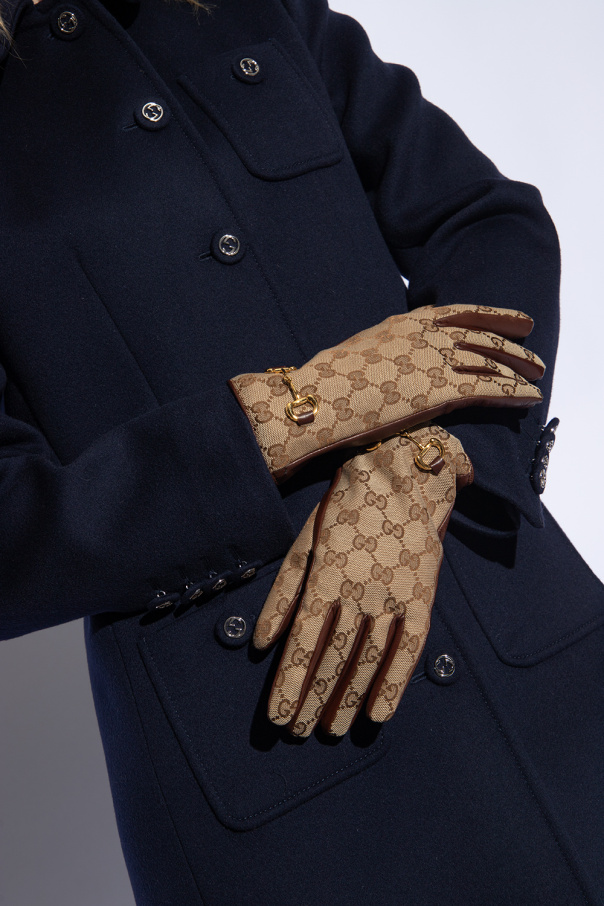 gucci sleeve Monogrammed gloves