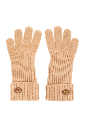 Gucci Wool gloves with logo
