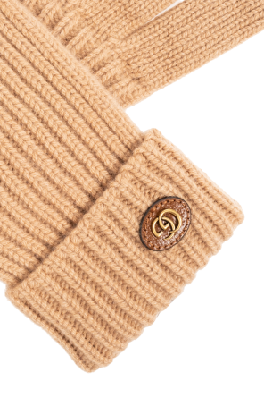 Gucci Wool gloves with logo