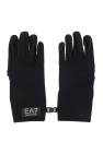 EA7 Emporio Armani BLACK Gloves with logo