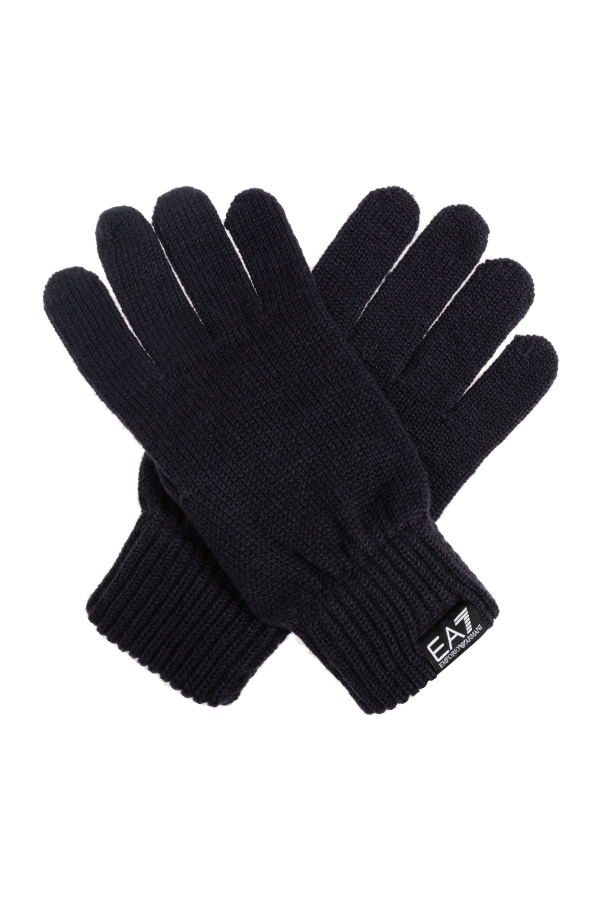 Gloves with logo od EA7 Emporio Armani