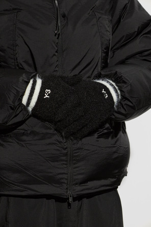 EA7 Emporio Armani Logo-Patch Knit Gloves