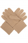 Burberry beige Gloves with logo