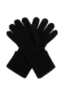 Saint Laurent BLACK Cashmere gloves