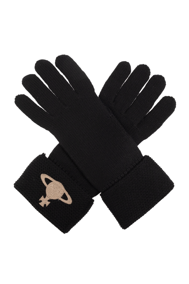 Gloves with logo od Vivienne Westwood