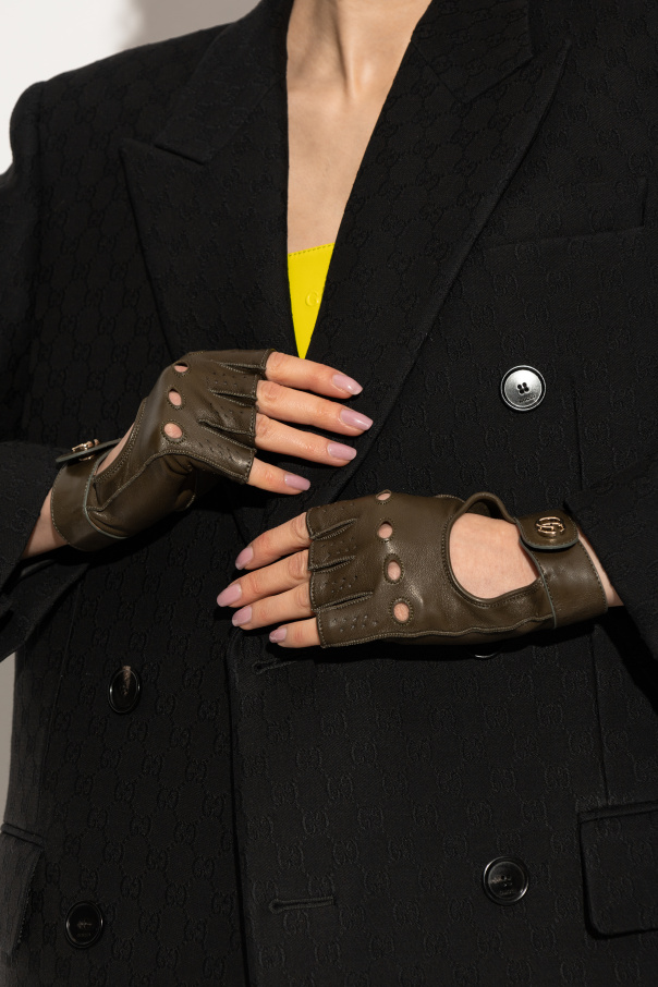 Gucci Guantes de cuero