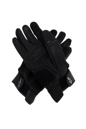 Balenciaga Guantes de cuero con apliques