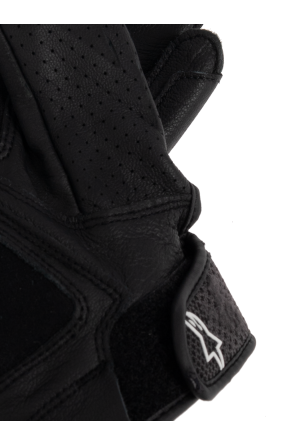 Balenciaga Guantes de cuero con apliques