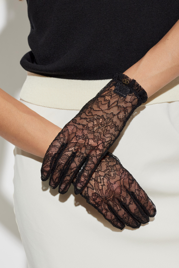 Valentino Garavani Spitzenhandschuhe