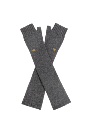 Long wool gloves