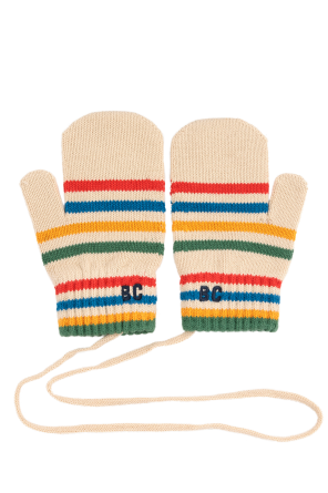 Baumwollhandschuhe mit aufgesticktem Logo