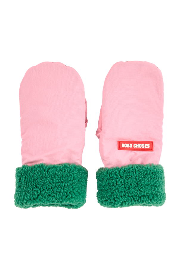 Insulated gloves with logo patch od Bobo Choses