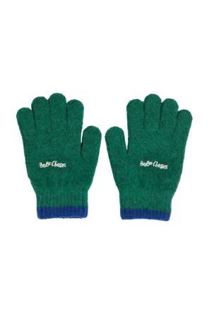 Handschuhe mit gesticktem Logo