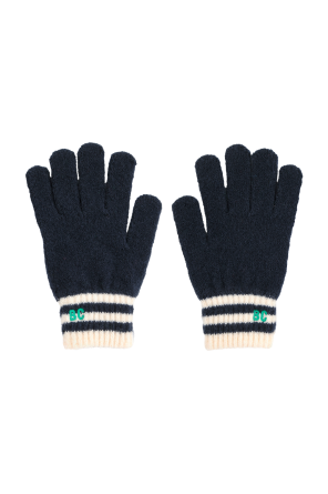 Handschuhe mit gesticktem Logo