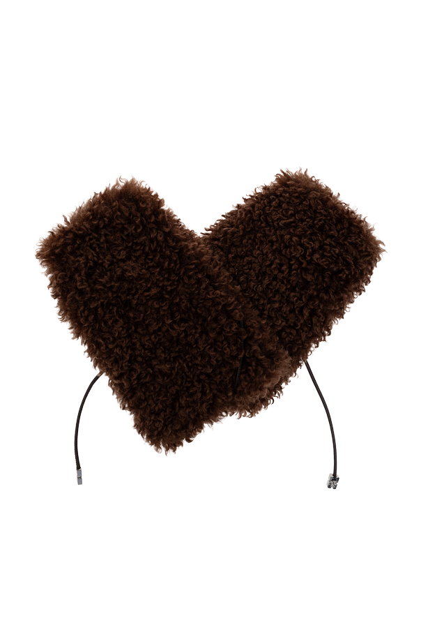 Ganni Fur mittens