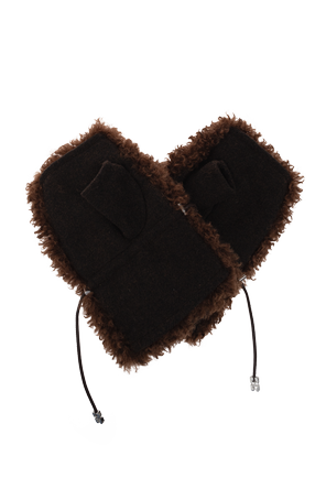 Ganni Fur mittens
