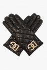 DOLCE & GABBANA Ariosto abstract-print slippers Leather gloves