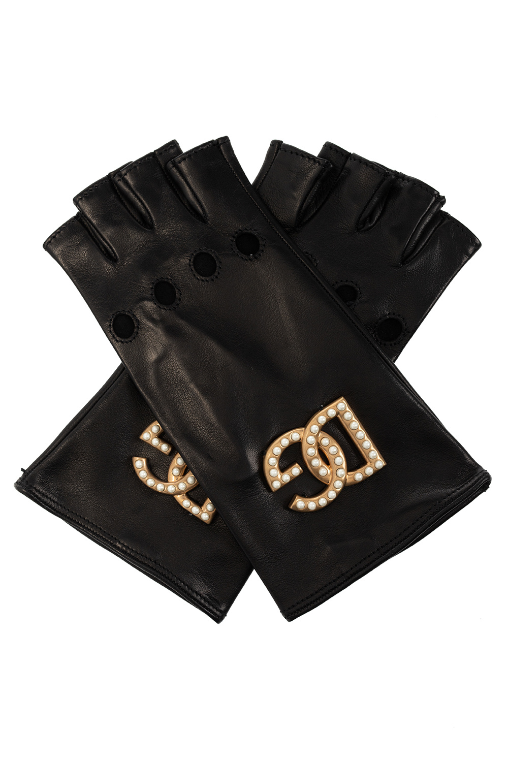 Чорні жіночі плащі dolce & gabbana Fingerless gloves