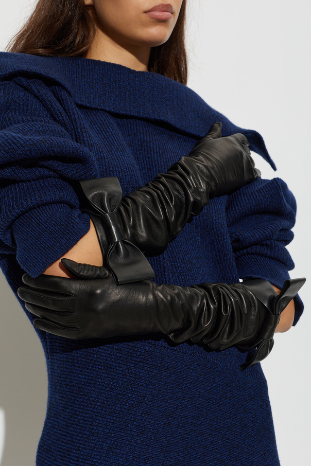 Givenchy Lange Lederhandschuhe