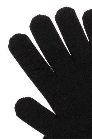 givenchy mit Wool gloves with monogram