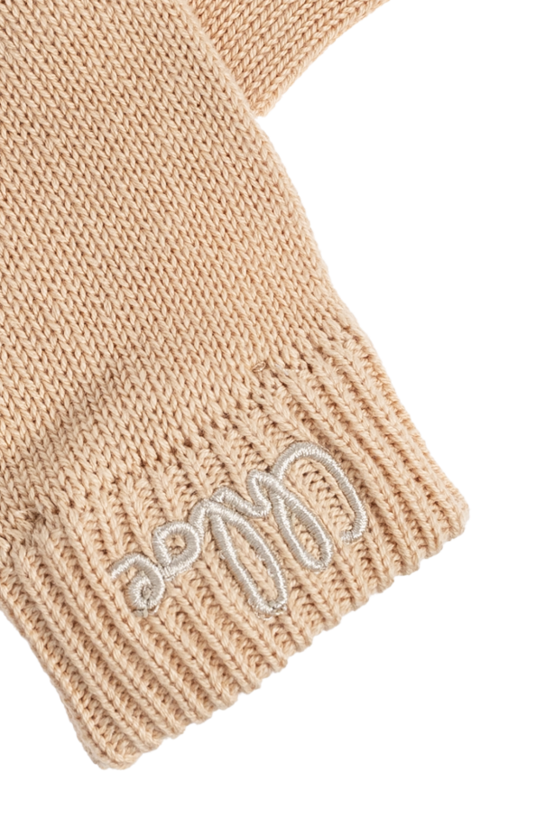 Chloé Kids Gloves with wool trim