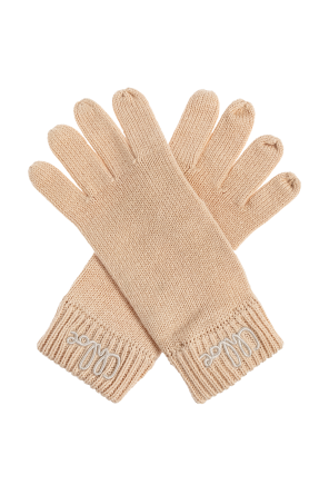 Handschuhe mit Wollabschluss