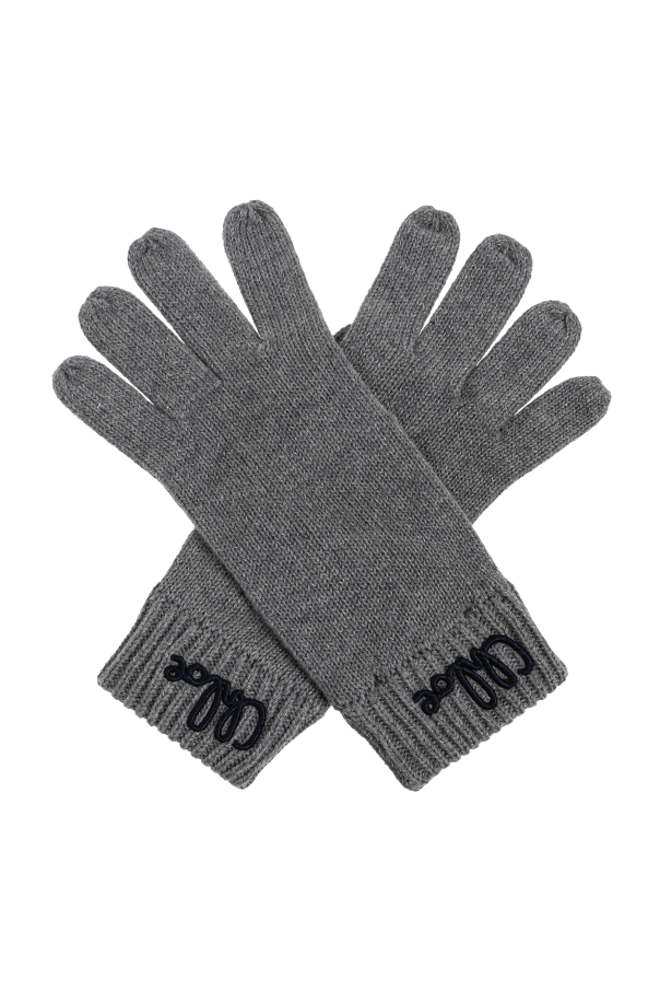 Gloves with wool trim, zdjęcie 1 Gloves with wool trim od Chloé Kids