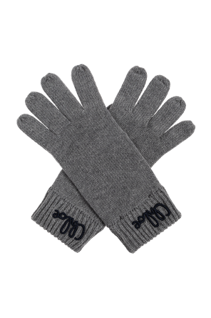 Handschuhe mit Wollabschluss