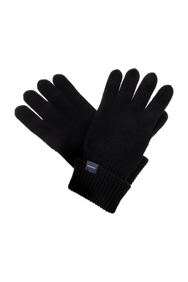 Wool gloves with sewn-on logo od Woolrich