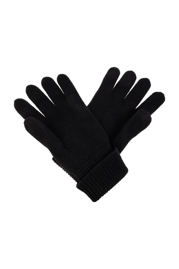 Woolrich Wool gloves with sewn-on logo