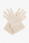 Chloé cream Topstitched gloves
