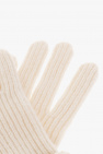 Chloé cream Topstitched gloves