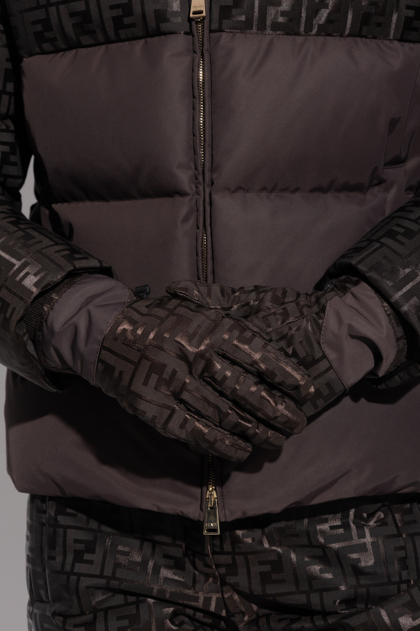 Fendi Rękawice z monogramem