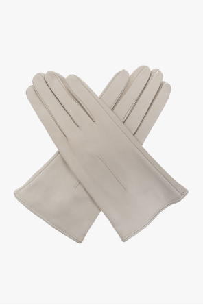 Leather gloves od Sweatshirt Custom Van Crew castanho