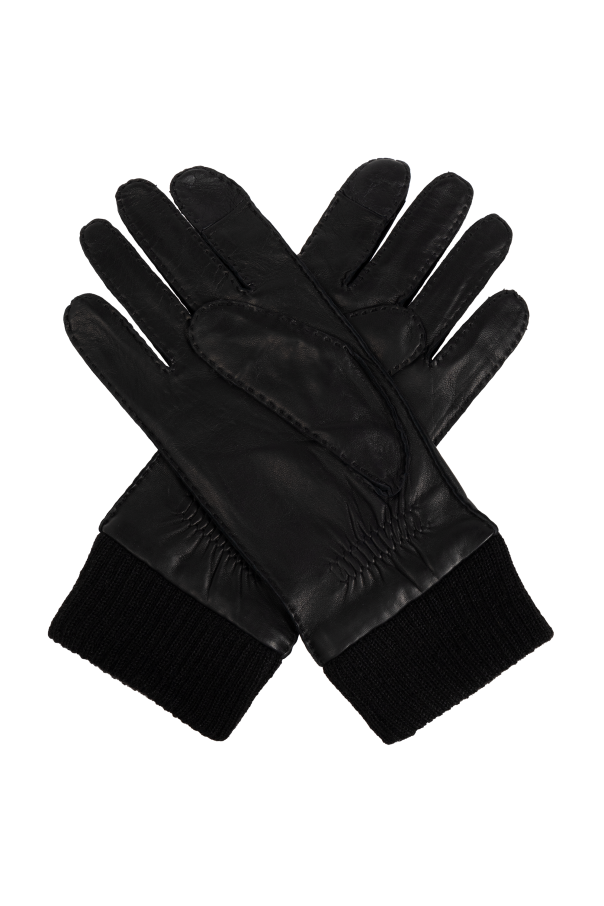 Ami Alexandre Mattiussi Leather gloves