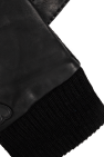 Ami Alexandre Mattiussi BLACK Leather gloves