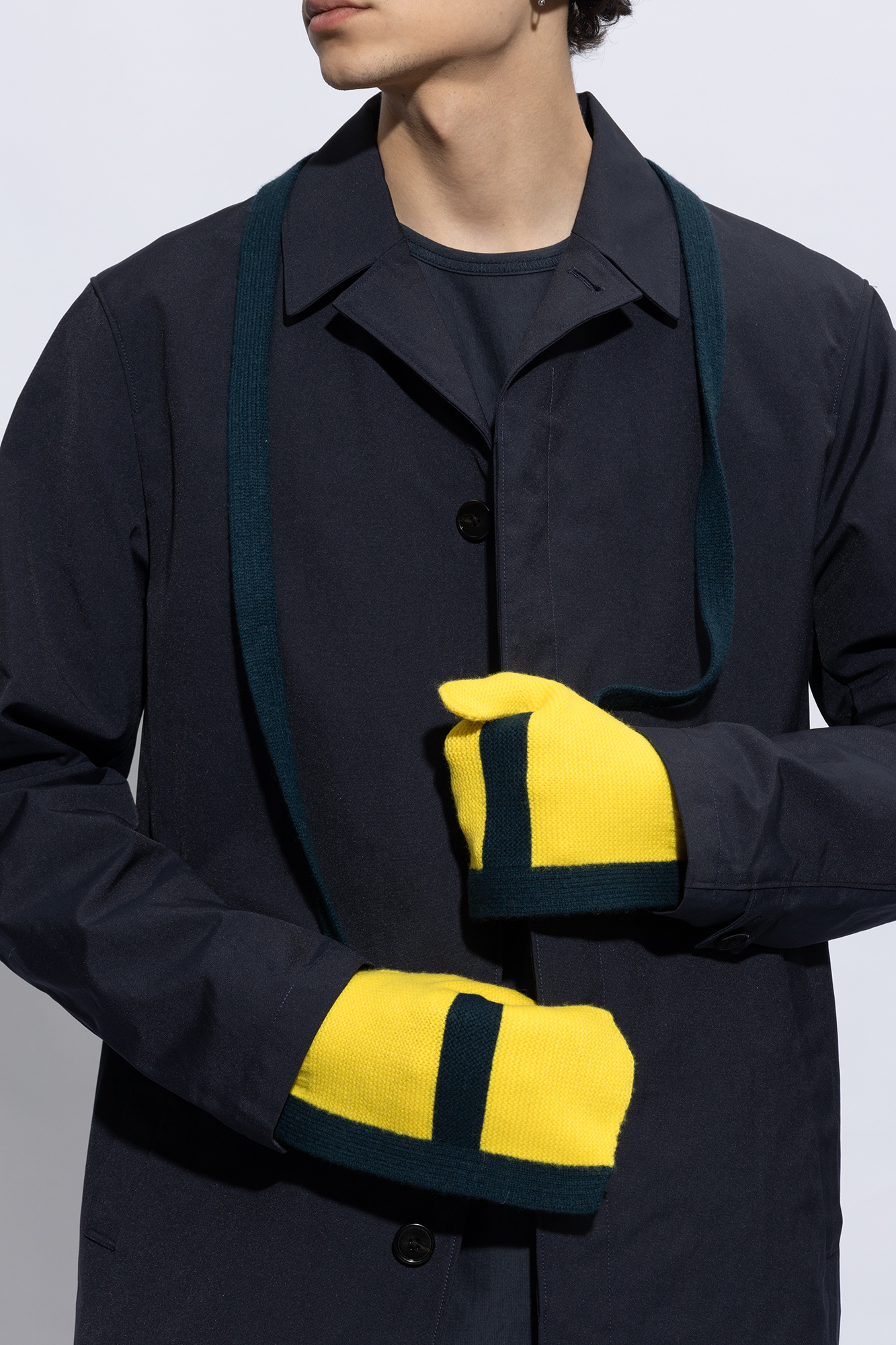 Issey Miyake Homme Plisse Wool gloves