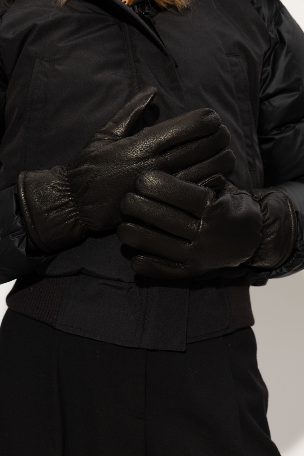 Carhartt WIP Skórzane rękawice